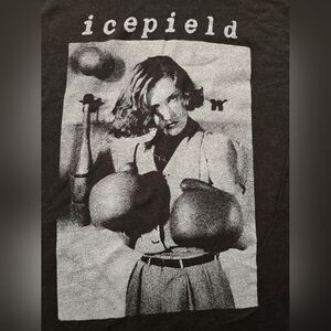 Icepield Band Black Graphic T-Shirt Size‎ Large